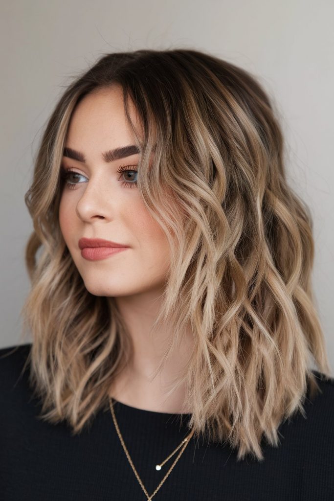 Textured Balayage Lob