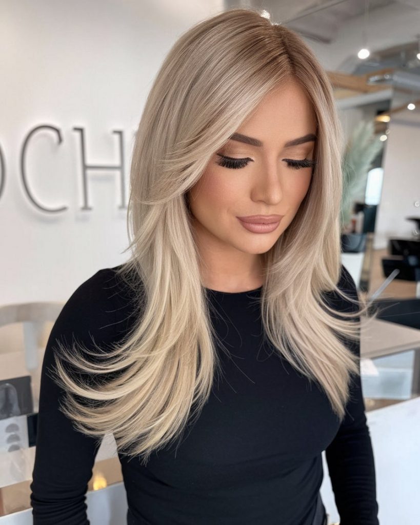 Elegant Layered Blonde