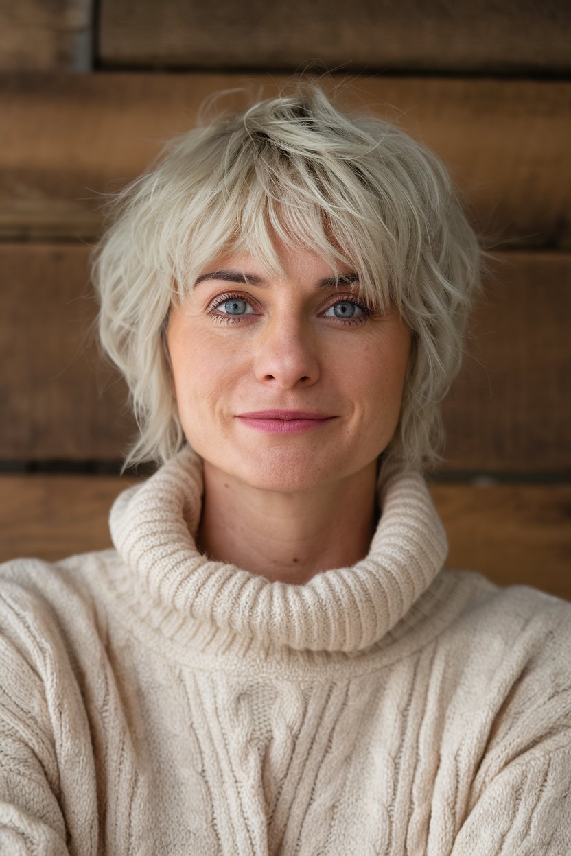 Soft Platinum Shag