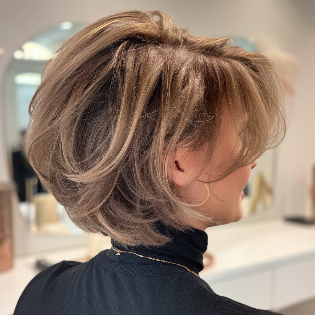 Voluminous Layered Bob