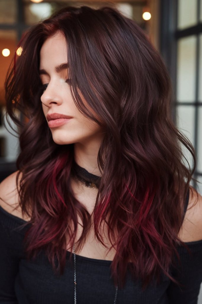Espresso Red Balayage