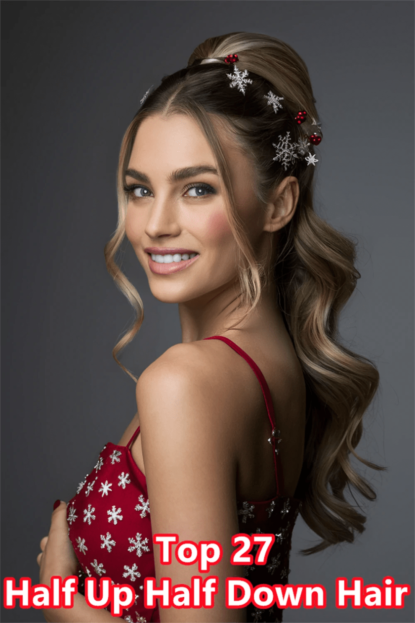 10. Effortless Half Up Half Down Hair for School Days: A Perfect Blend of Style and Comfort
