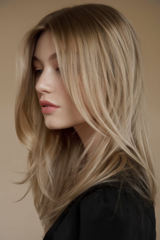 Cool-Toned Mushroom Blonde with Soft Layers
