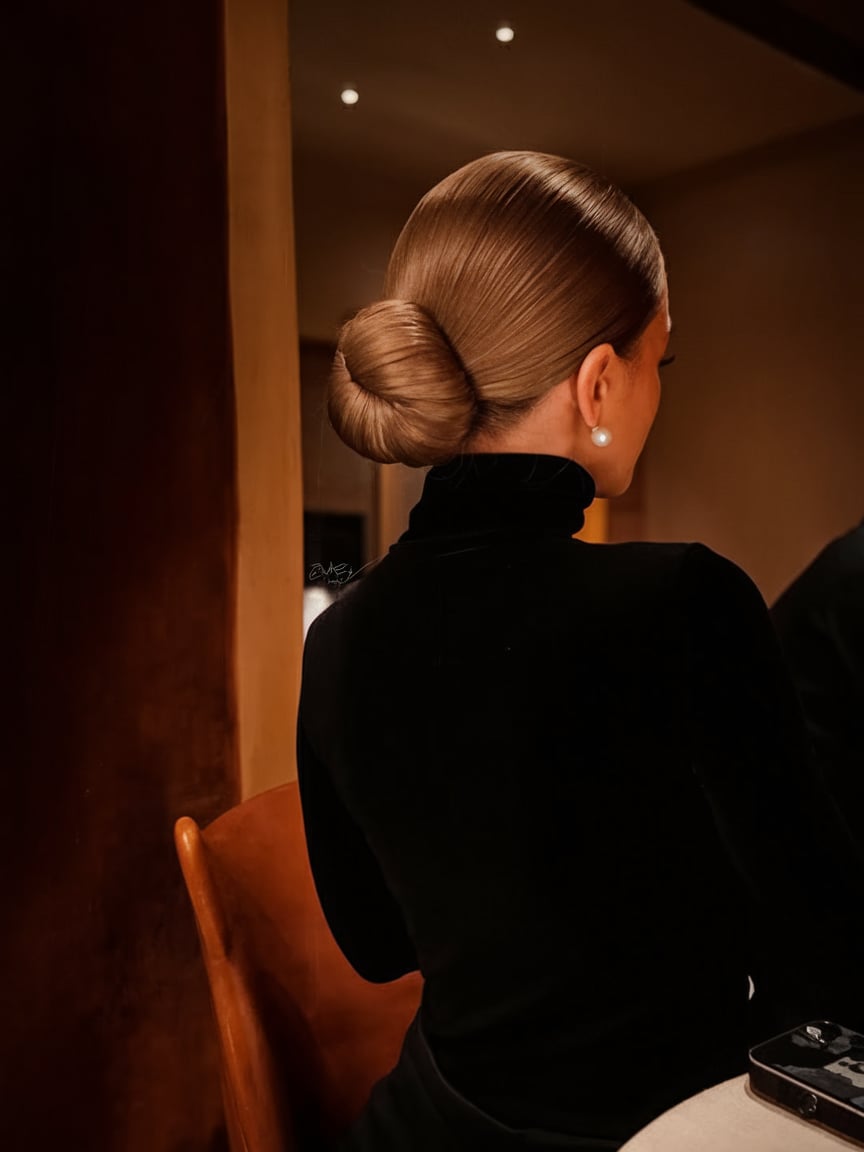 Sleek Chignon Bun