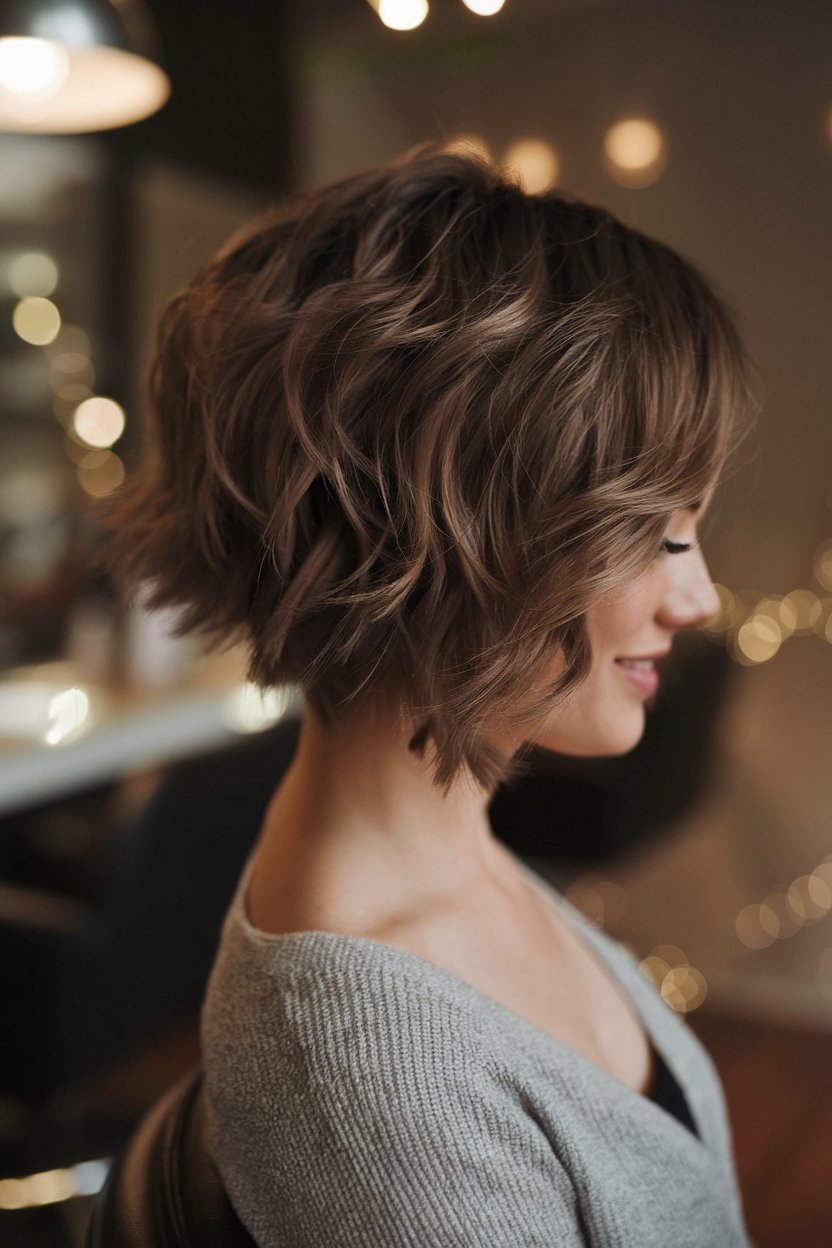 Textured Wavy Bob