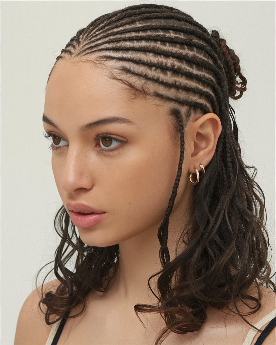 Soft Cornrow Elegance