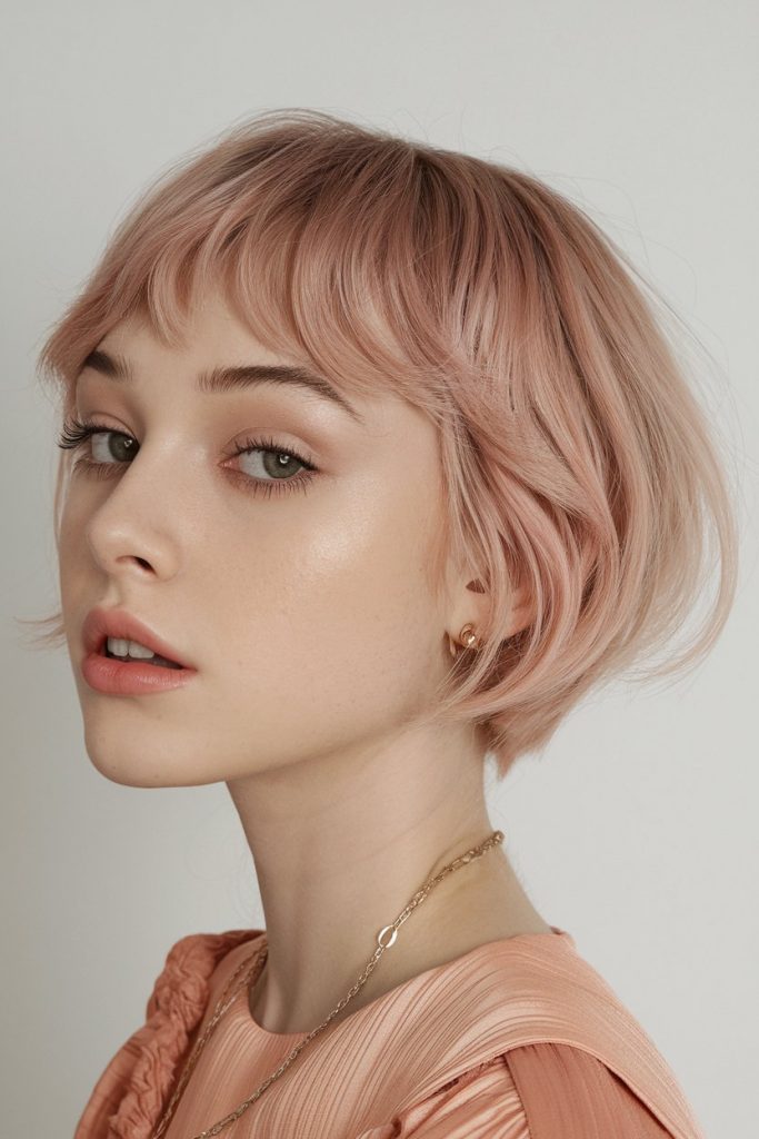 Chin-Length Bob with Blunt Ends
