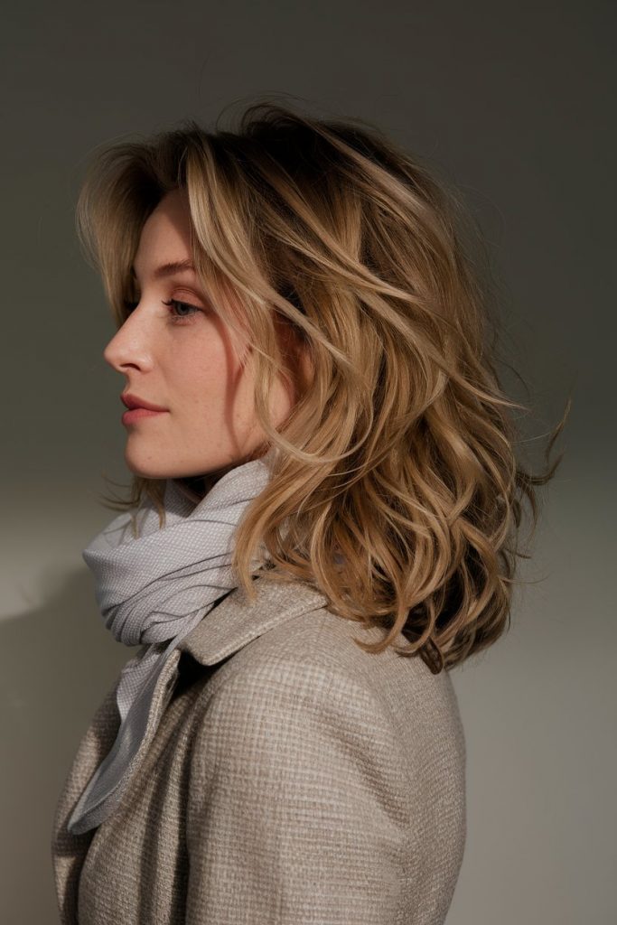 Textured Waves with a Natural Finish