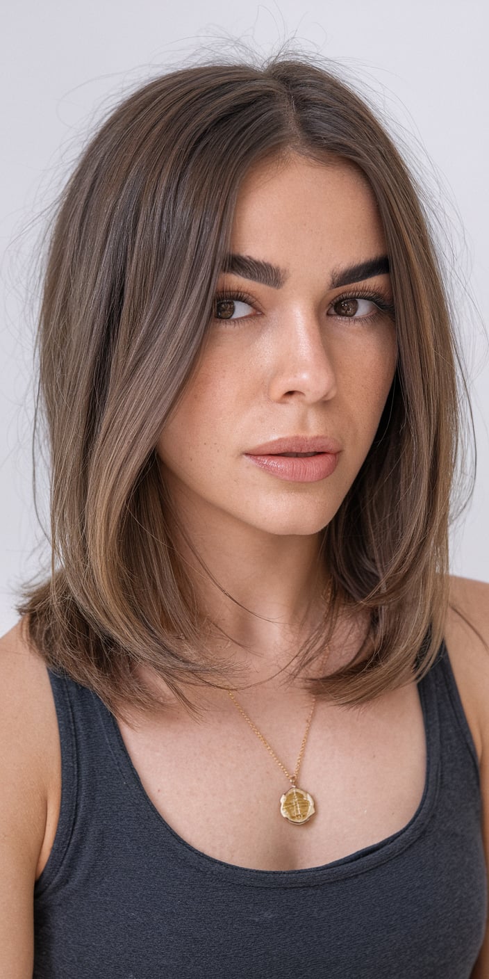 Sleek Layers with Subtle Highlights