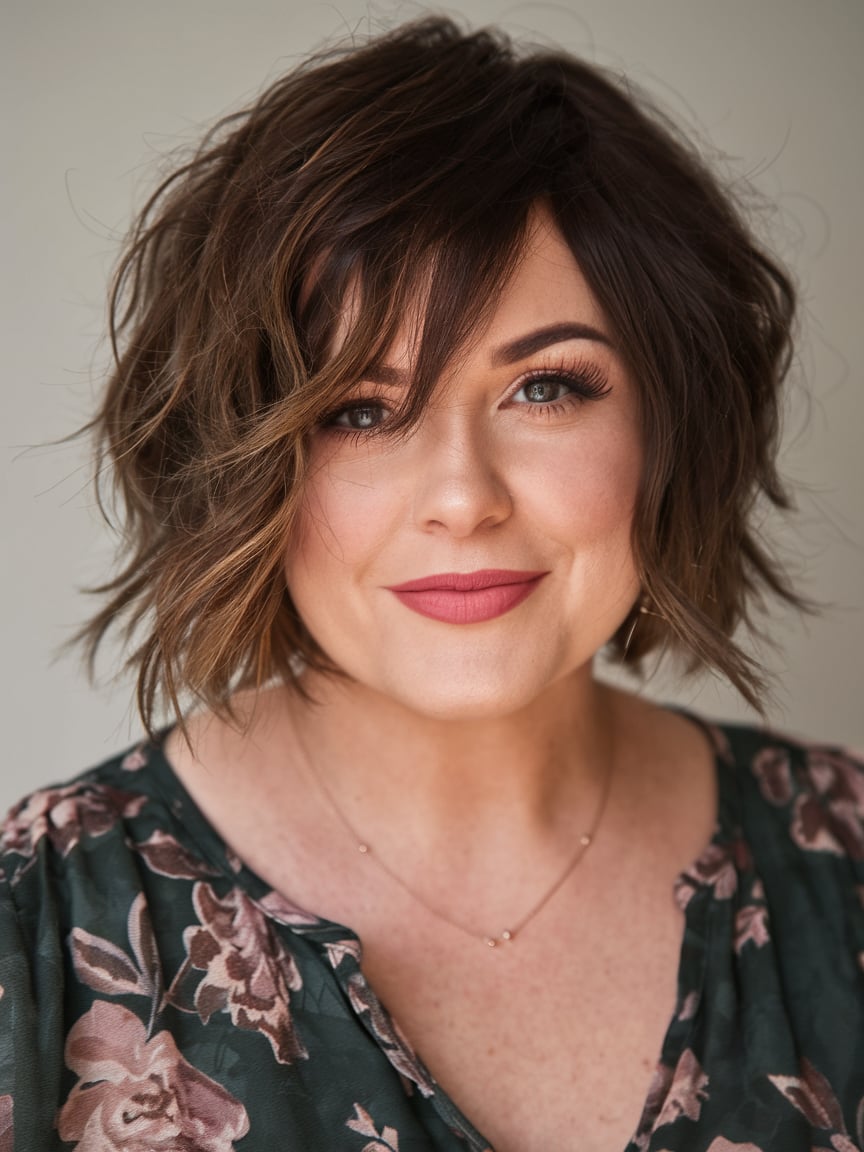 Voluminous Wavy Lob