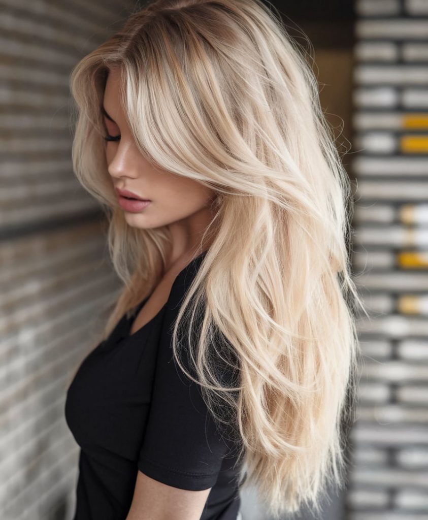 Soft Golden Blonde with Dimension