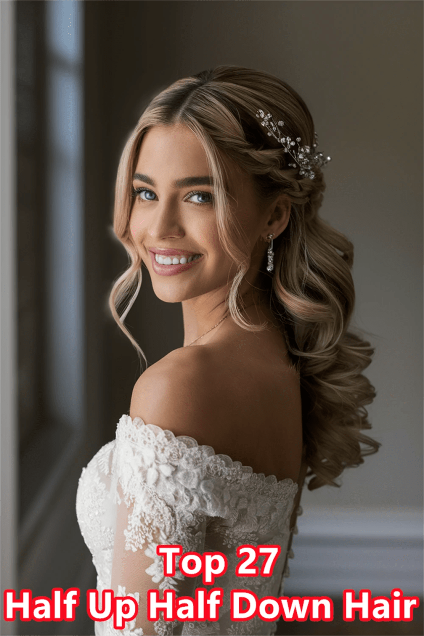 13. Easy Elegance: Achieve Stunning Half Up Half Down Hair for Any Occasion