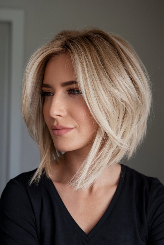 Voluminous Chin-Length Bob