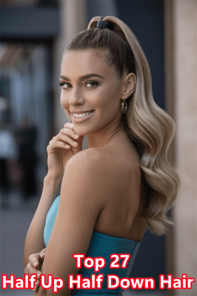 14. Elegant Bridal Half Up Half Down Hair for the Perfect Wedding Day Look