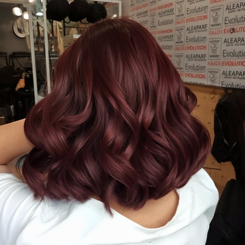 Velvet Burgundy Curls