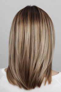 Layered Honey Highlights Lob