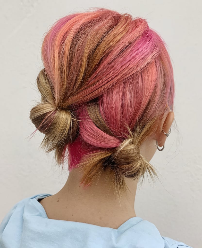 Playful Pops of Color with Mini Buns