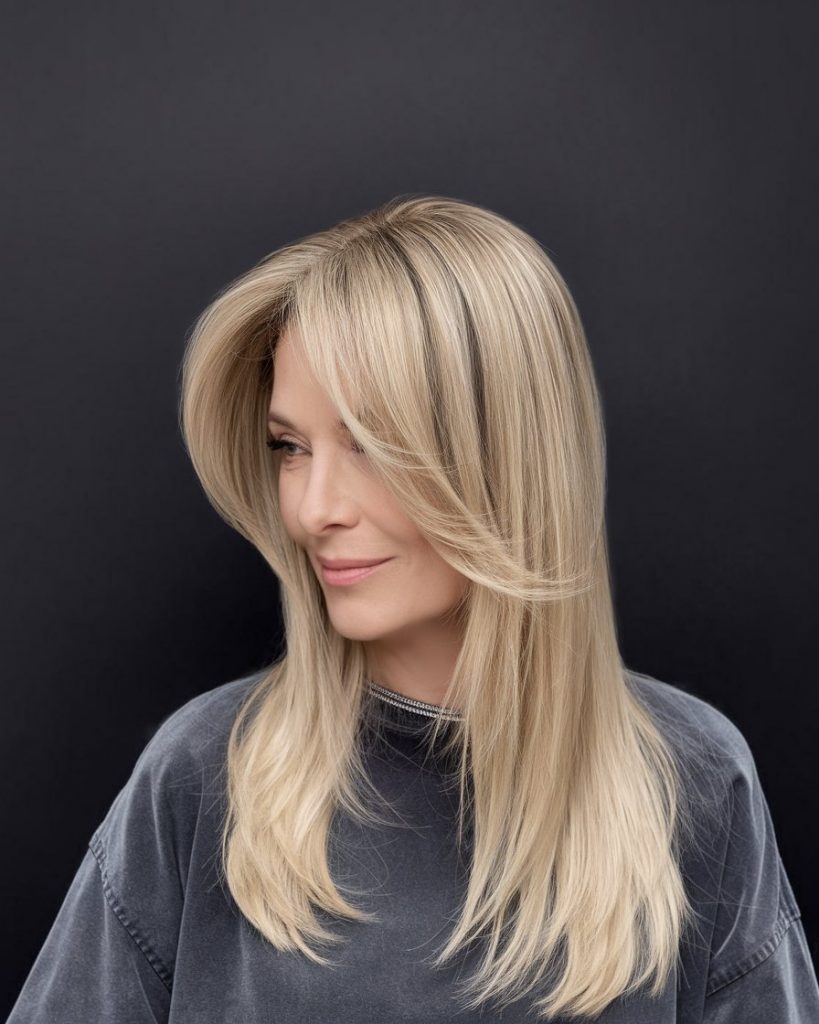 Soft Layered Blonde for a Polished Look