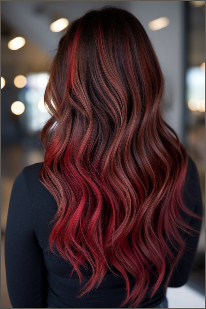 Fiery Red Ombre