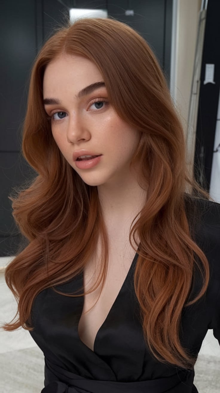 Romantic Half-Up Auburn Style