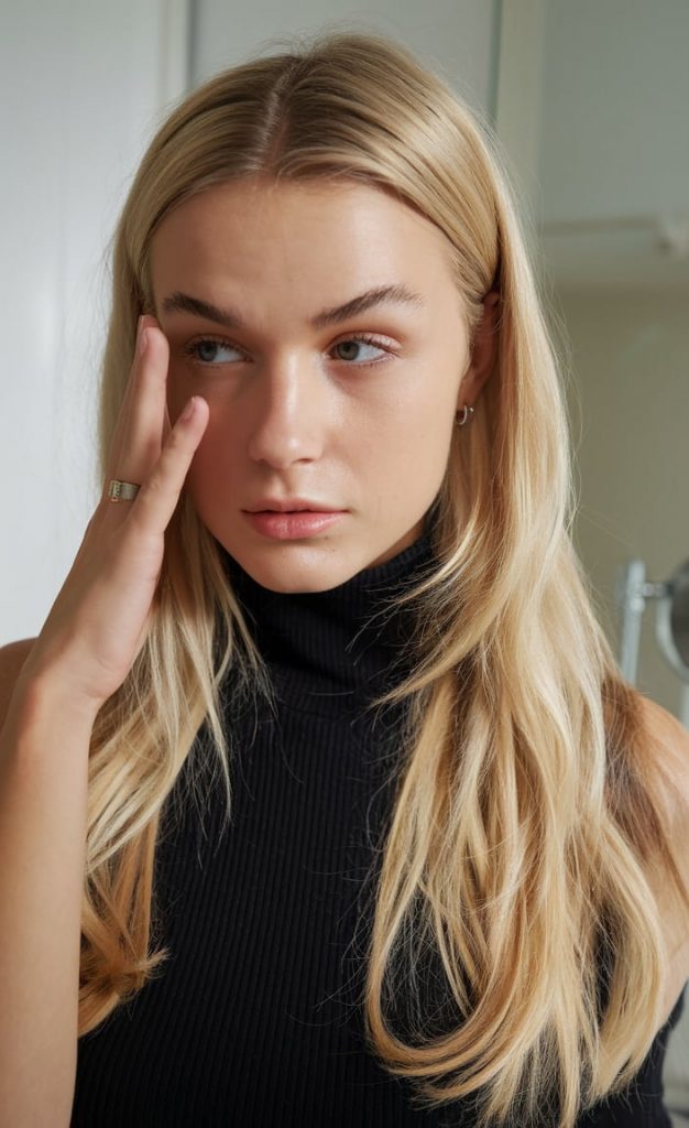 Softly Layered Blonde Waves