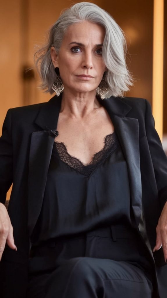 Sophisticated Side-Swept Bob