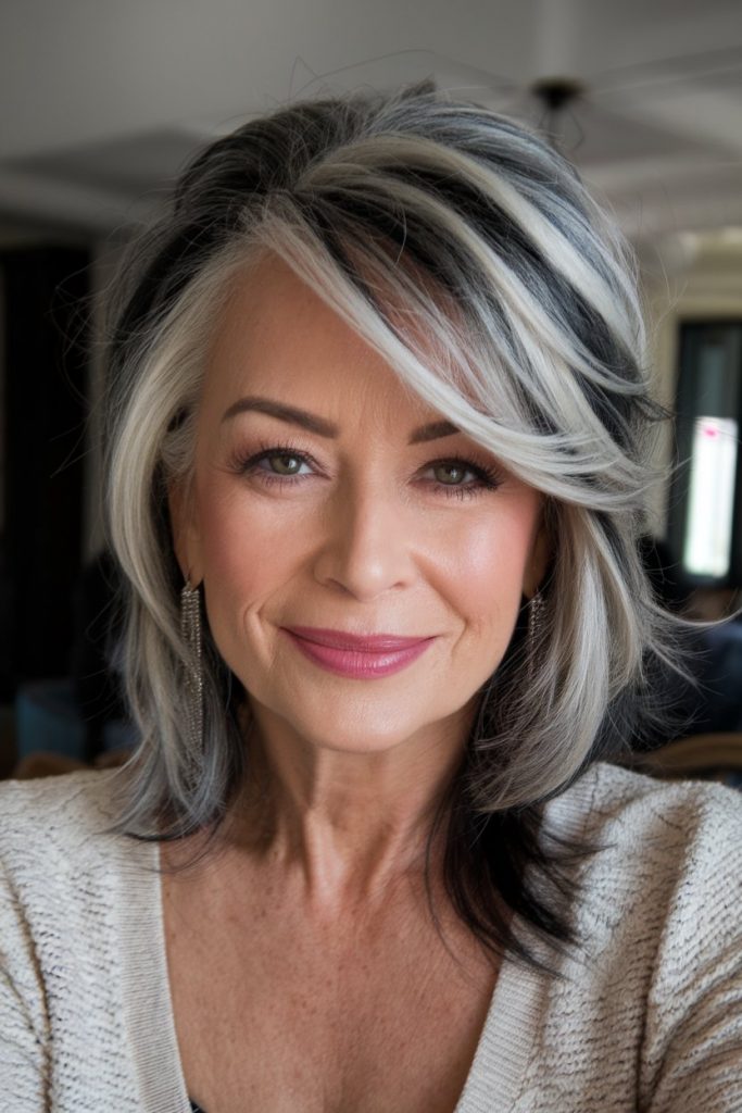 Soft Layers with Silver Highlights