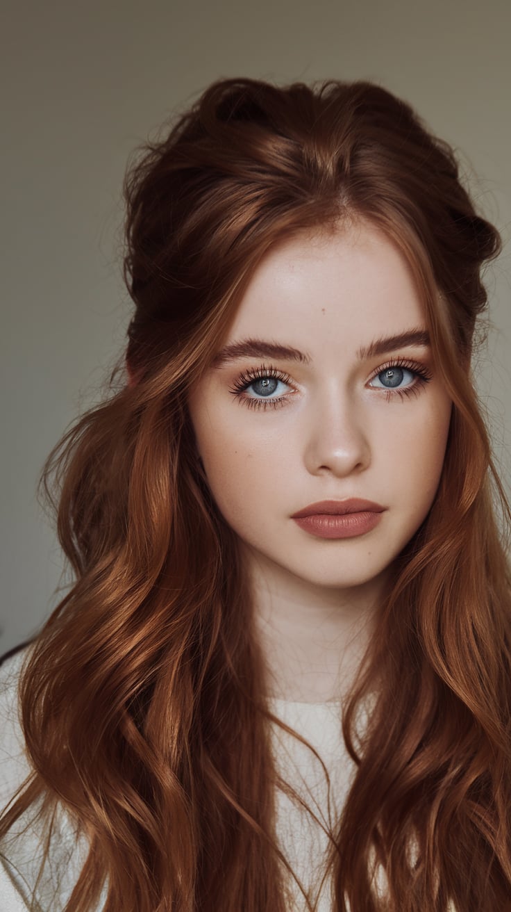 Romantic Waves with a Copper Glow