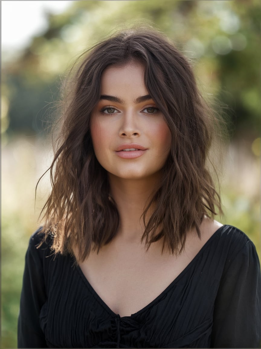 Natural Brunette Waves