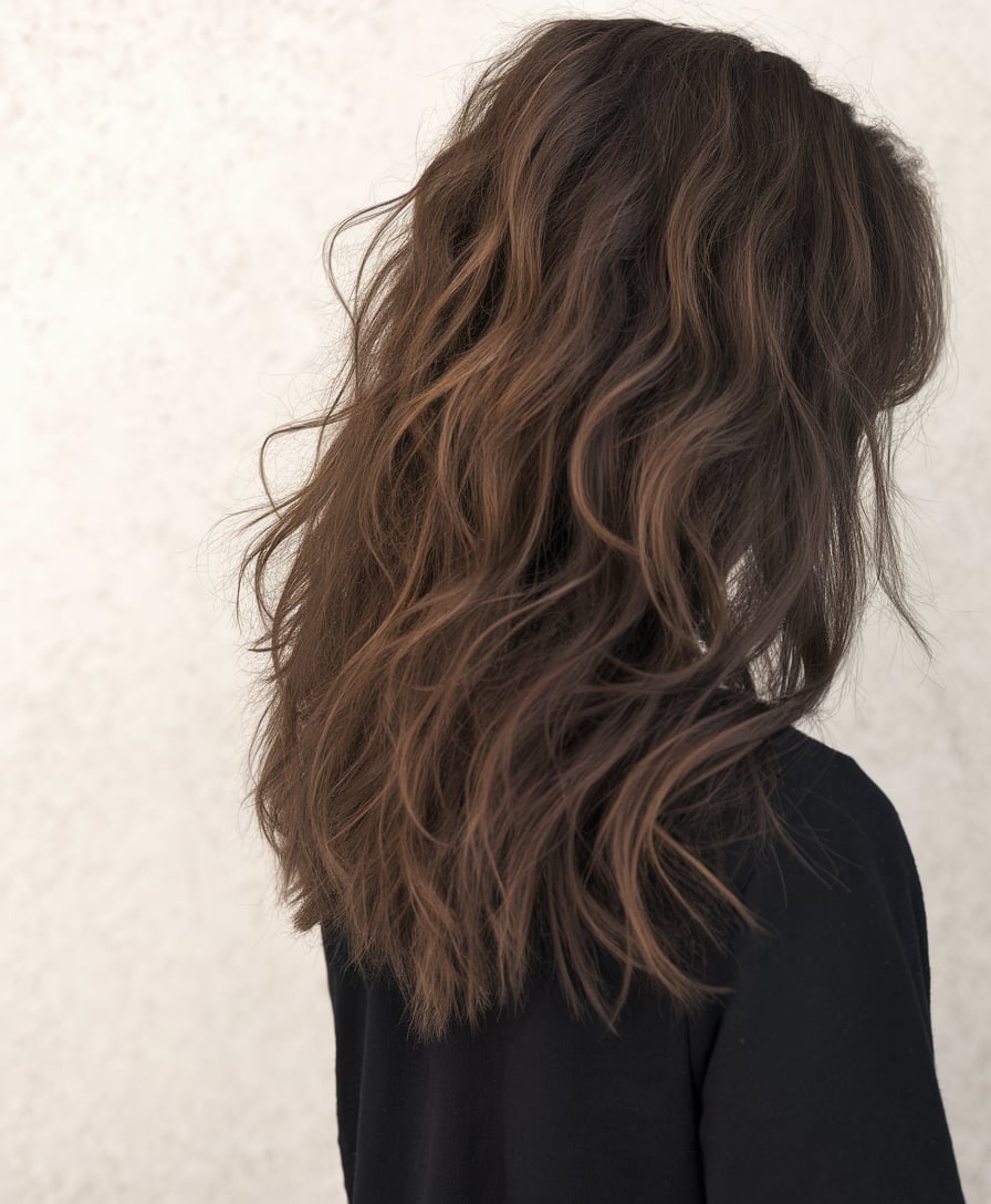 Tousled Brunette Elegance