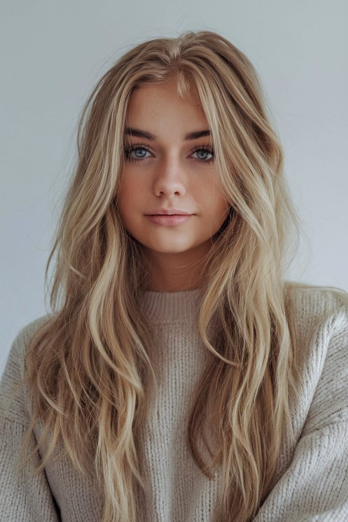 Soft, Natural-Looking Layered Blonde