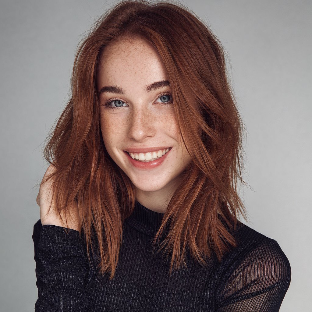 Auburn Lob with Natural Texture