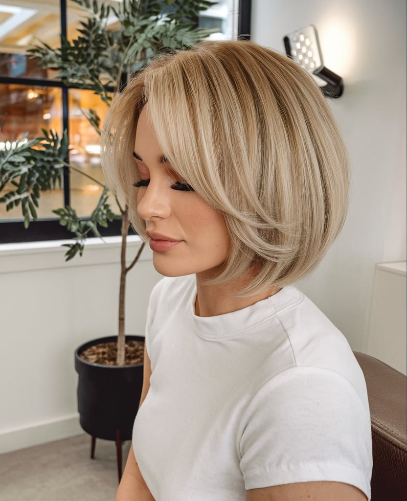 Polished Blonde Bob
