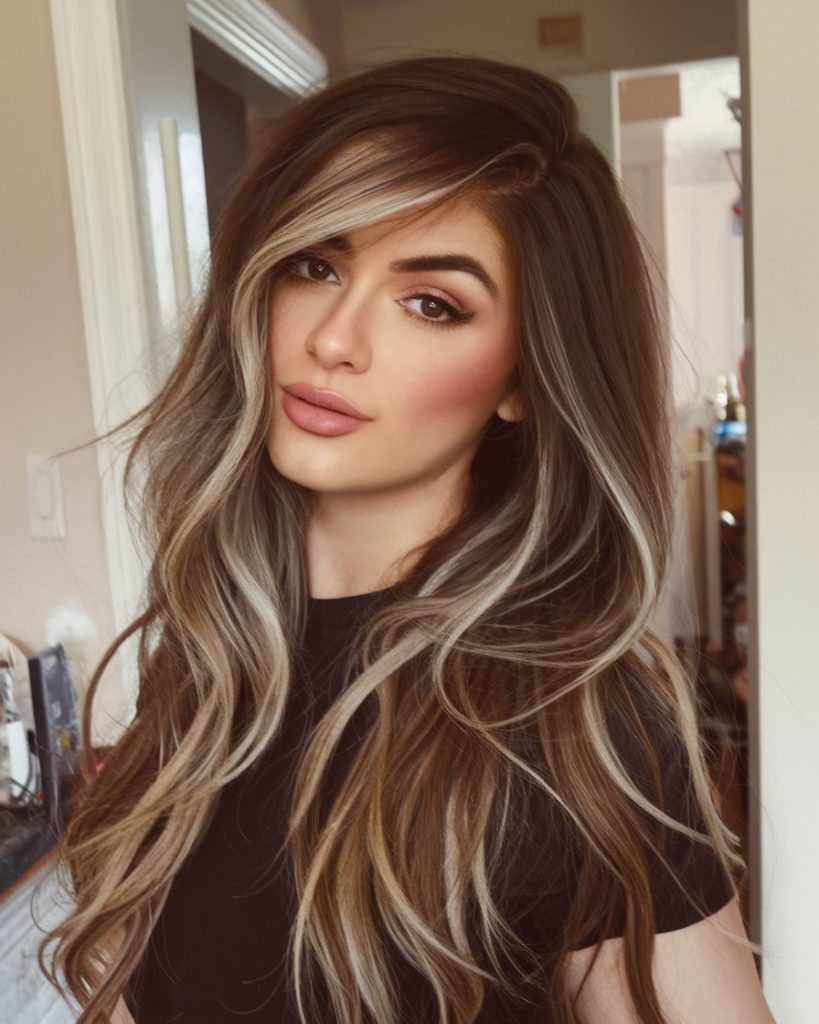 Cool-Toned Ash Brown Highlights