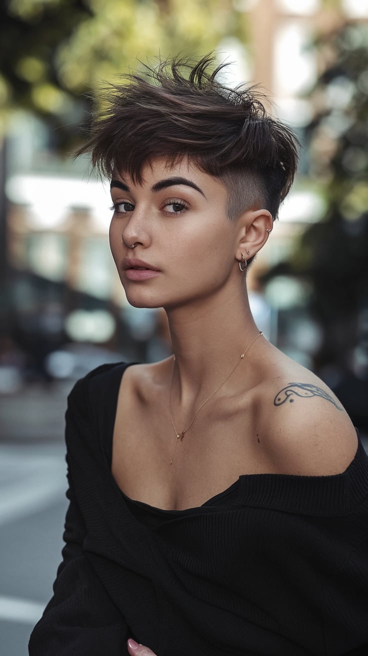 Edgy Undercut with Volume
