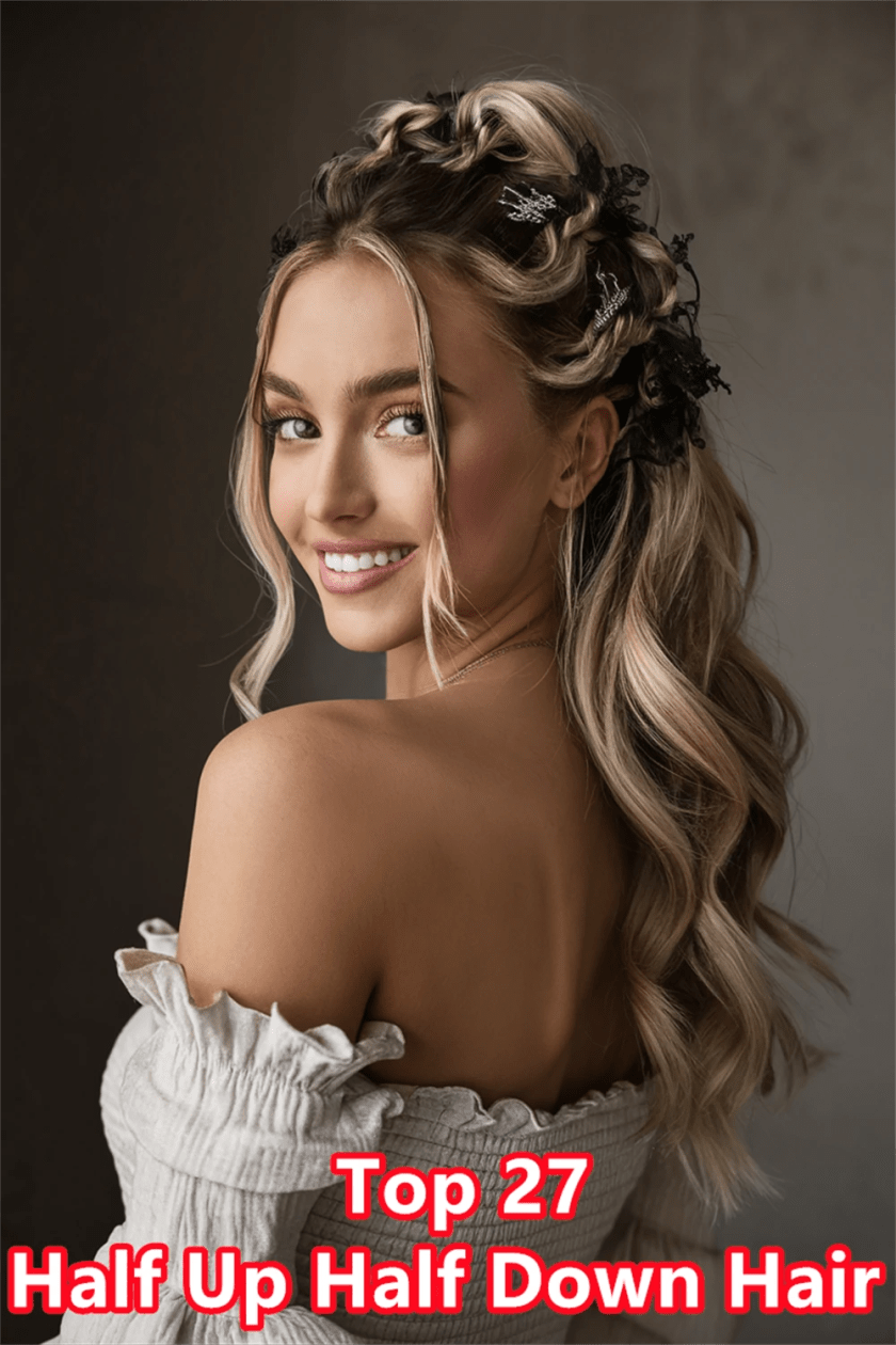 2. Enchanting Wedding Style: Half Up Half Down Hair for the Perfect Bridal Look