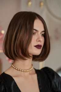 Polished Bob with Bangs