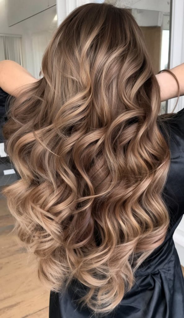 Dimensional Brunette with Ashy Blonde Balayage