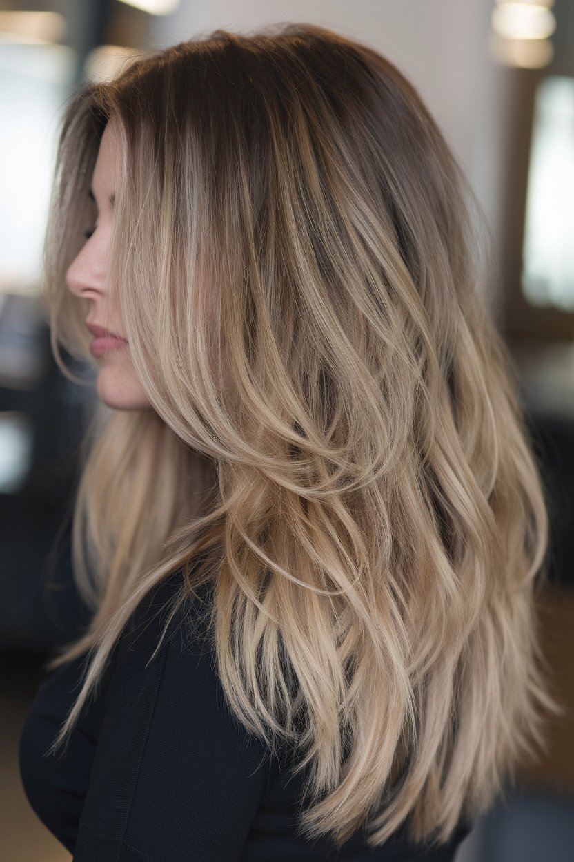 Textured Blonde Layers