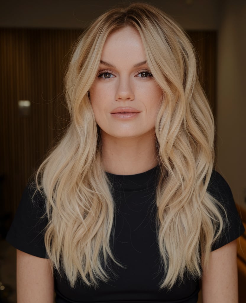 Classic Hollywood-Inspired Blonde Waves