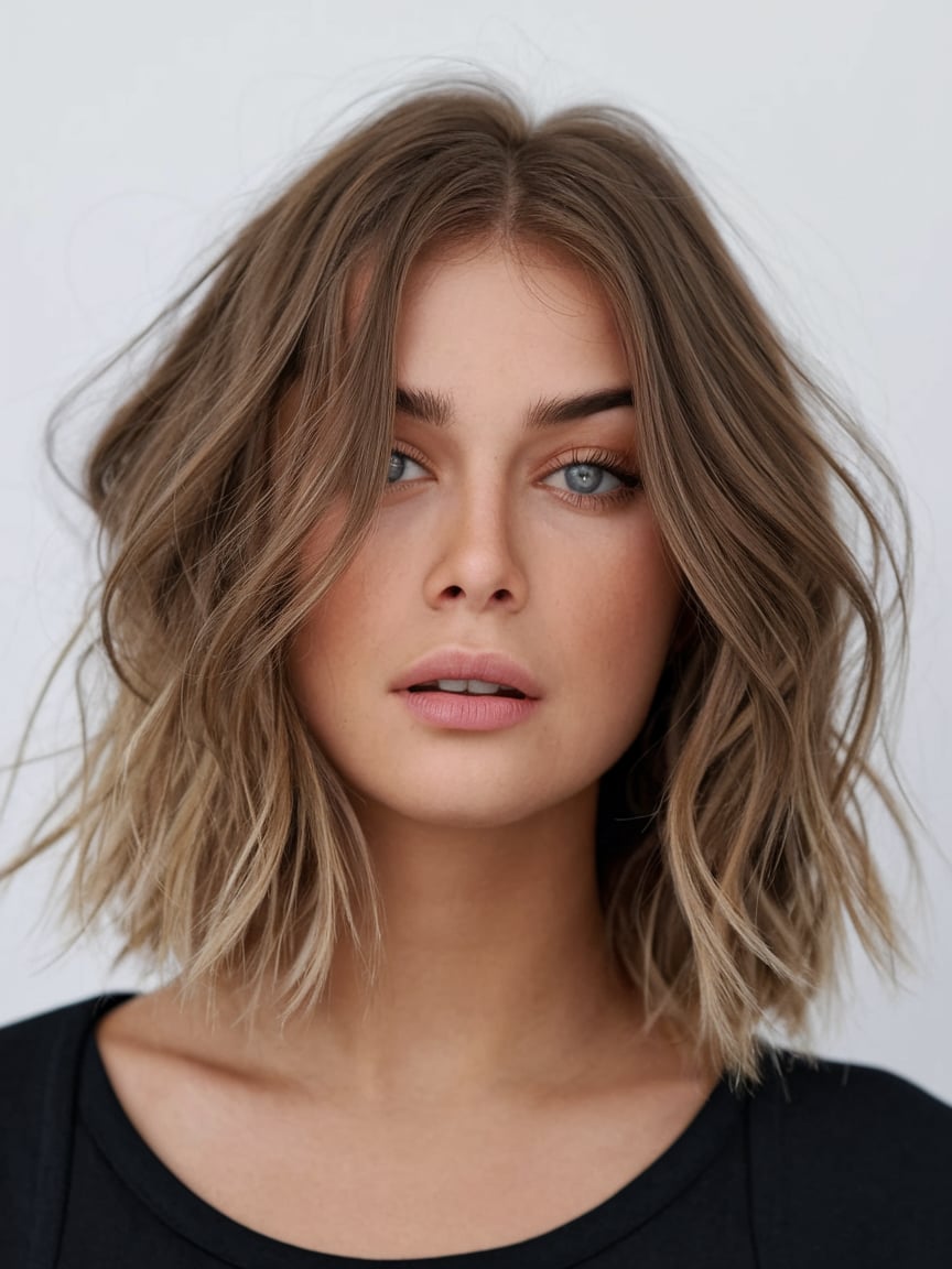 Sophisticated Bob with a Blunt Finish
