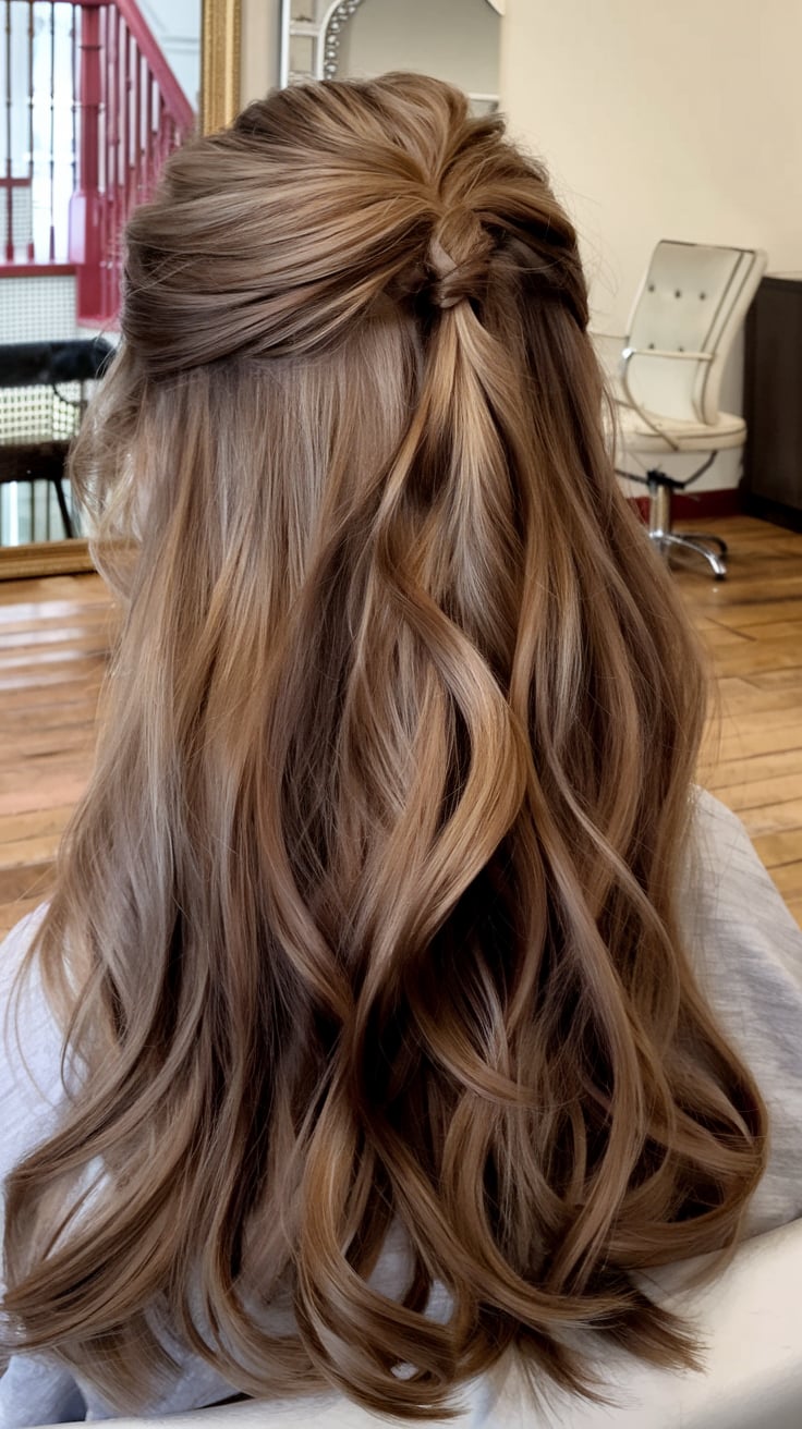 Romantic Braided Half-Updo