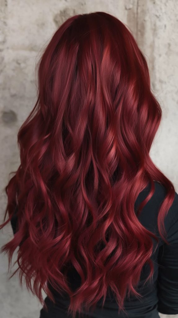 Ruby Velvet Waves