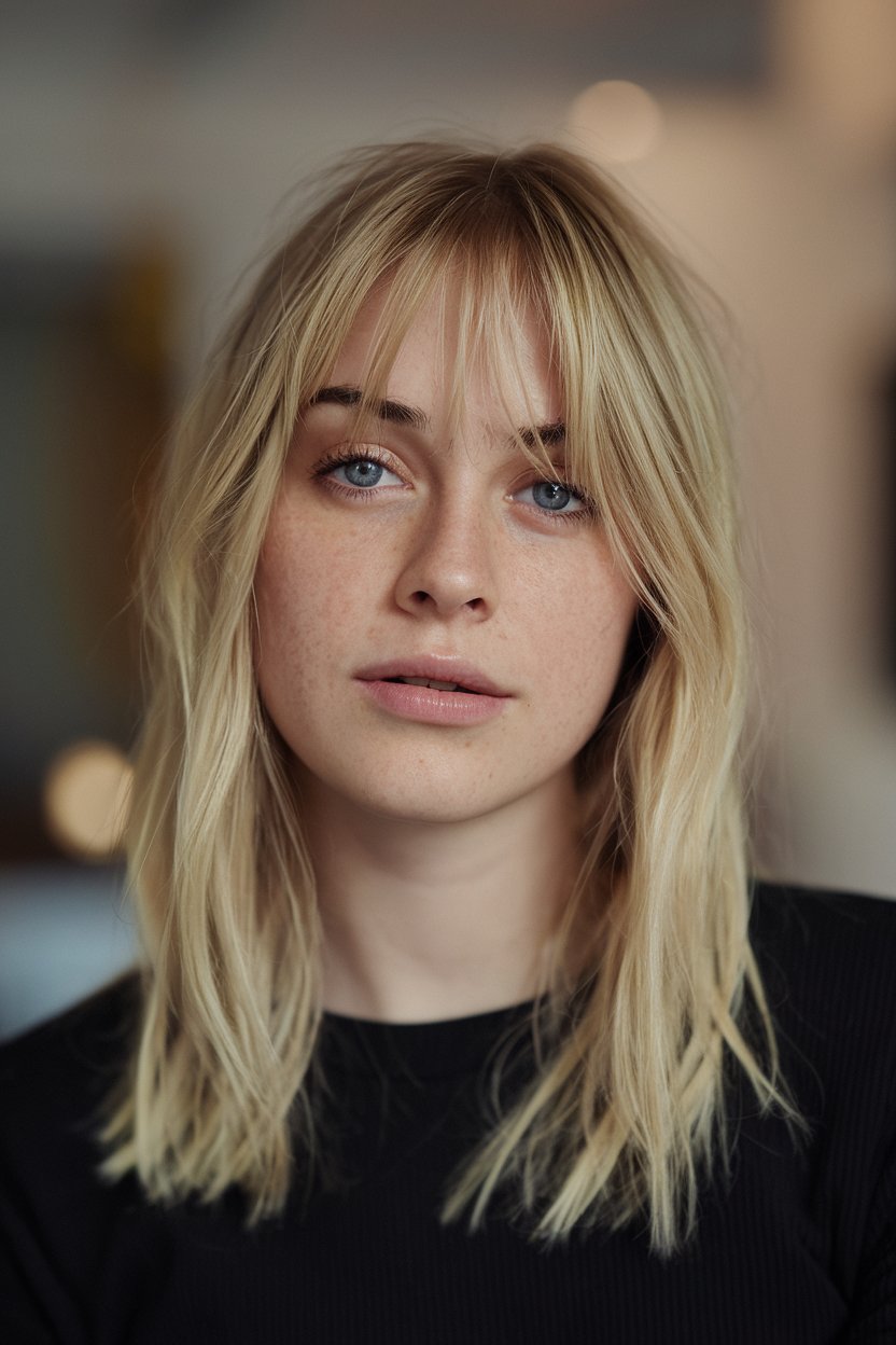 Shaggy Layers with Wispy Bangs