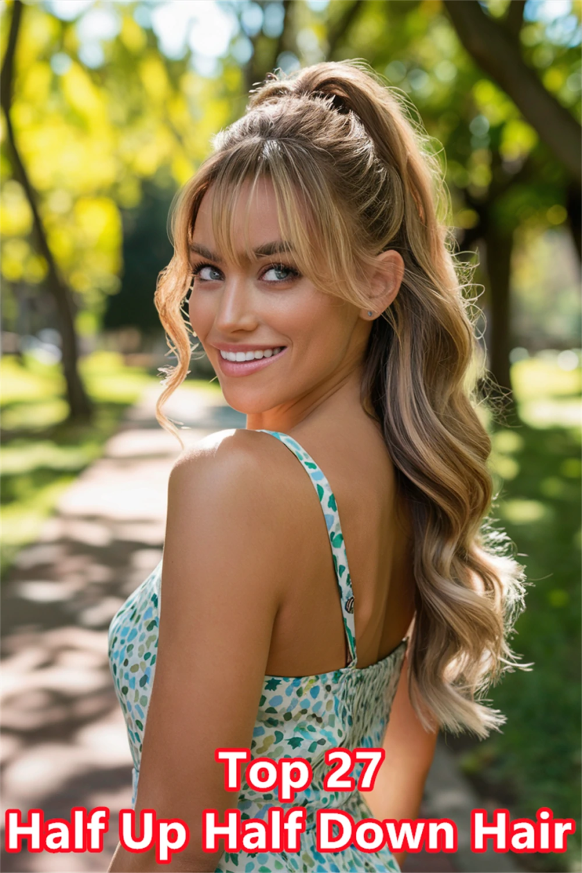 21. Stylish Short Half Up Half Down Hair for Effortless Elegance