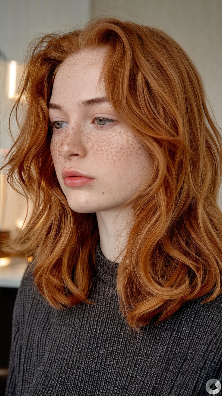 Elegant Updo with Auburn Highlights