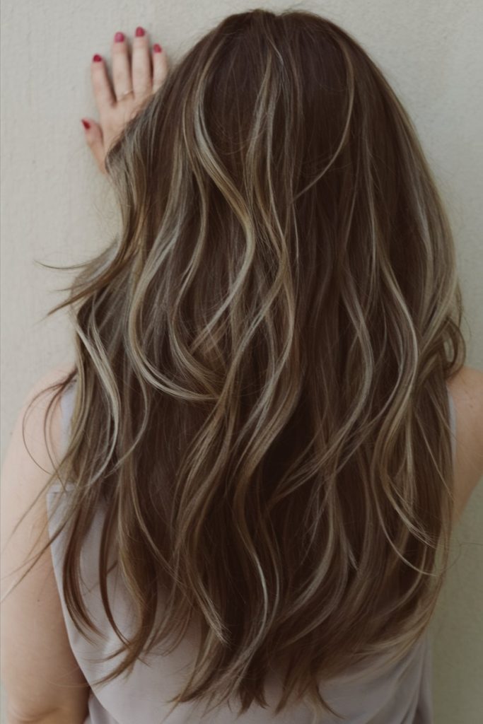 Half-Up Ash Brown Look