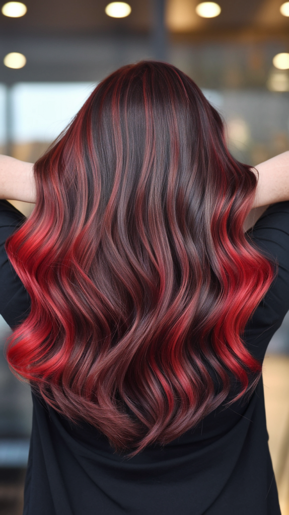 Fiery Red Ombre