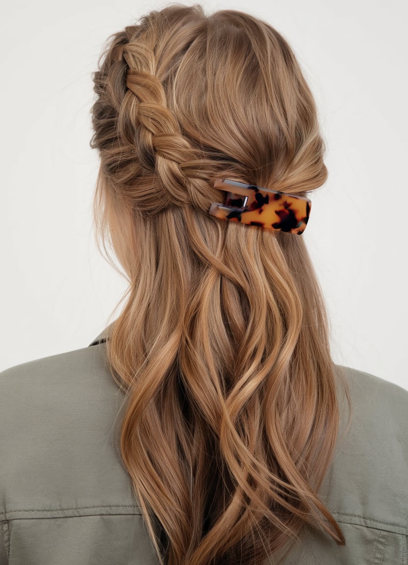 Elegant Low Ponytail with Ribbon