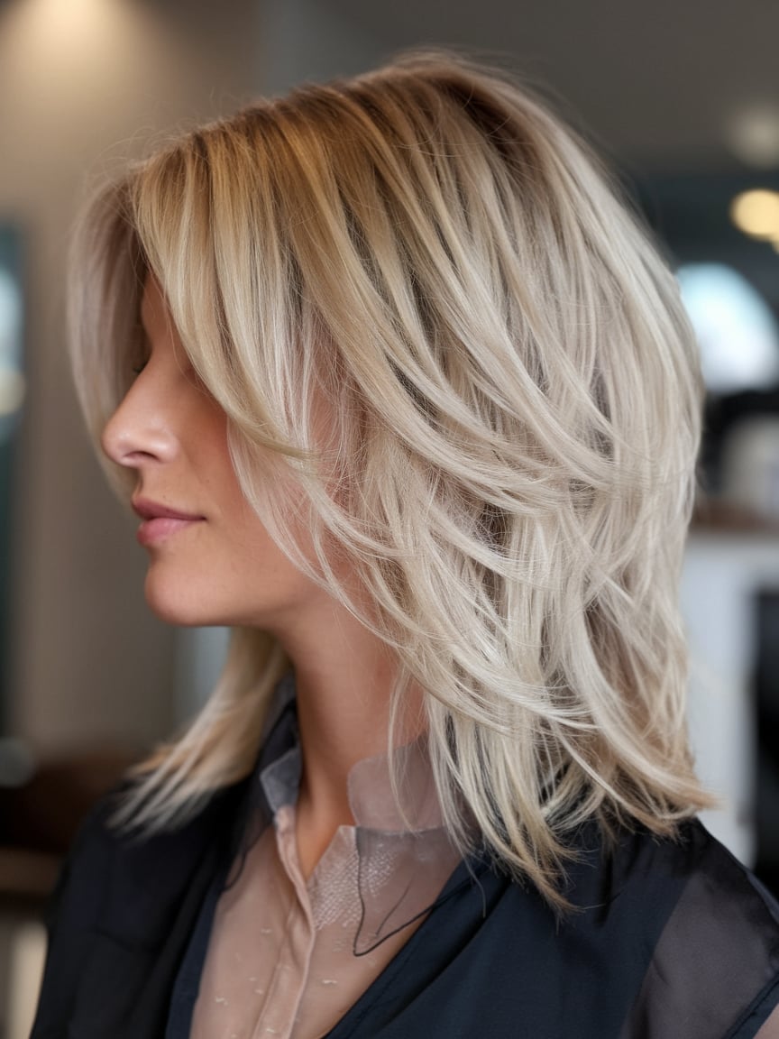 Frosty Blonde Waves